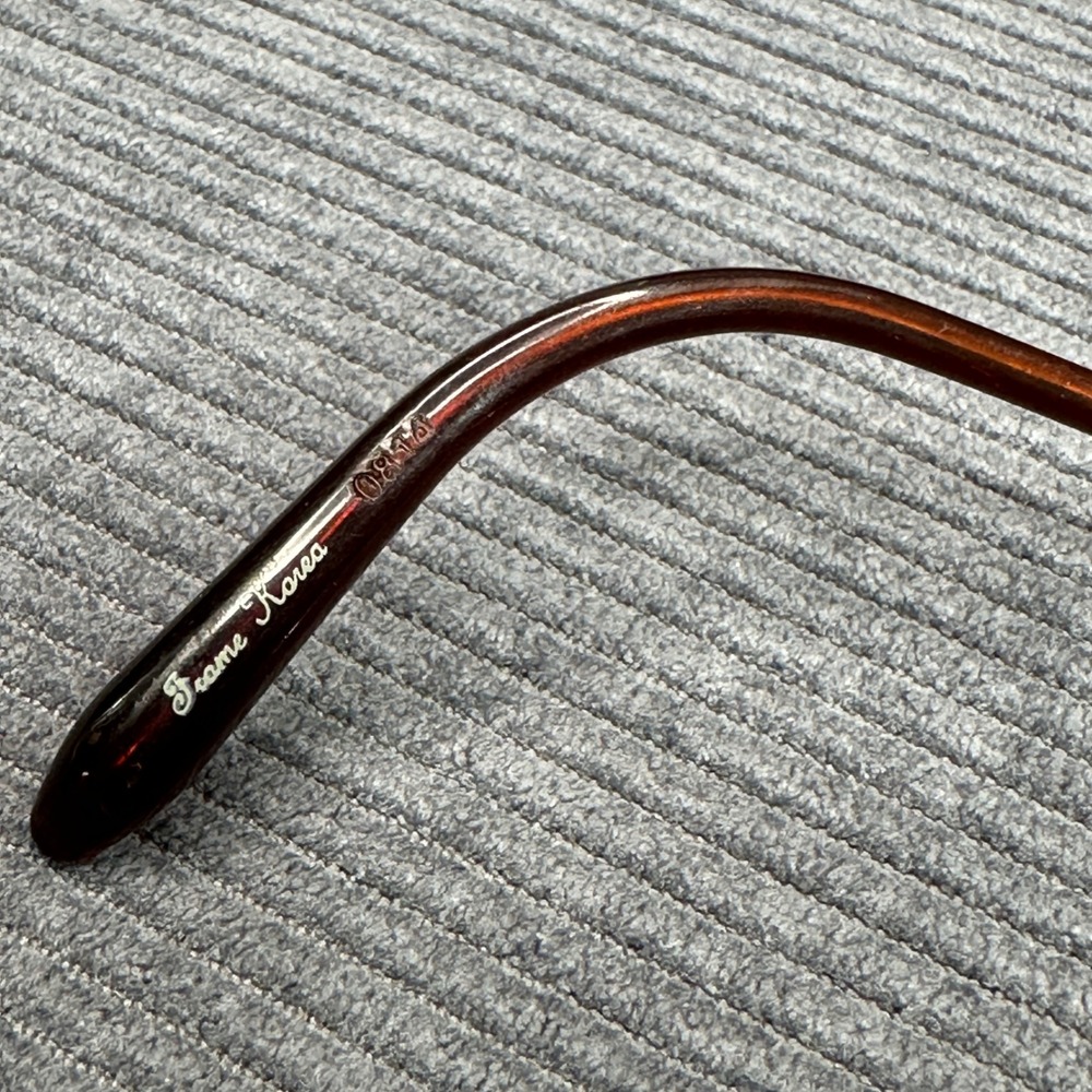 Stetson 230 Zyloware Gold Metal Rectangular Eyeglasses Frames 55-17-145 Y2k - Picture 7 of 15